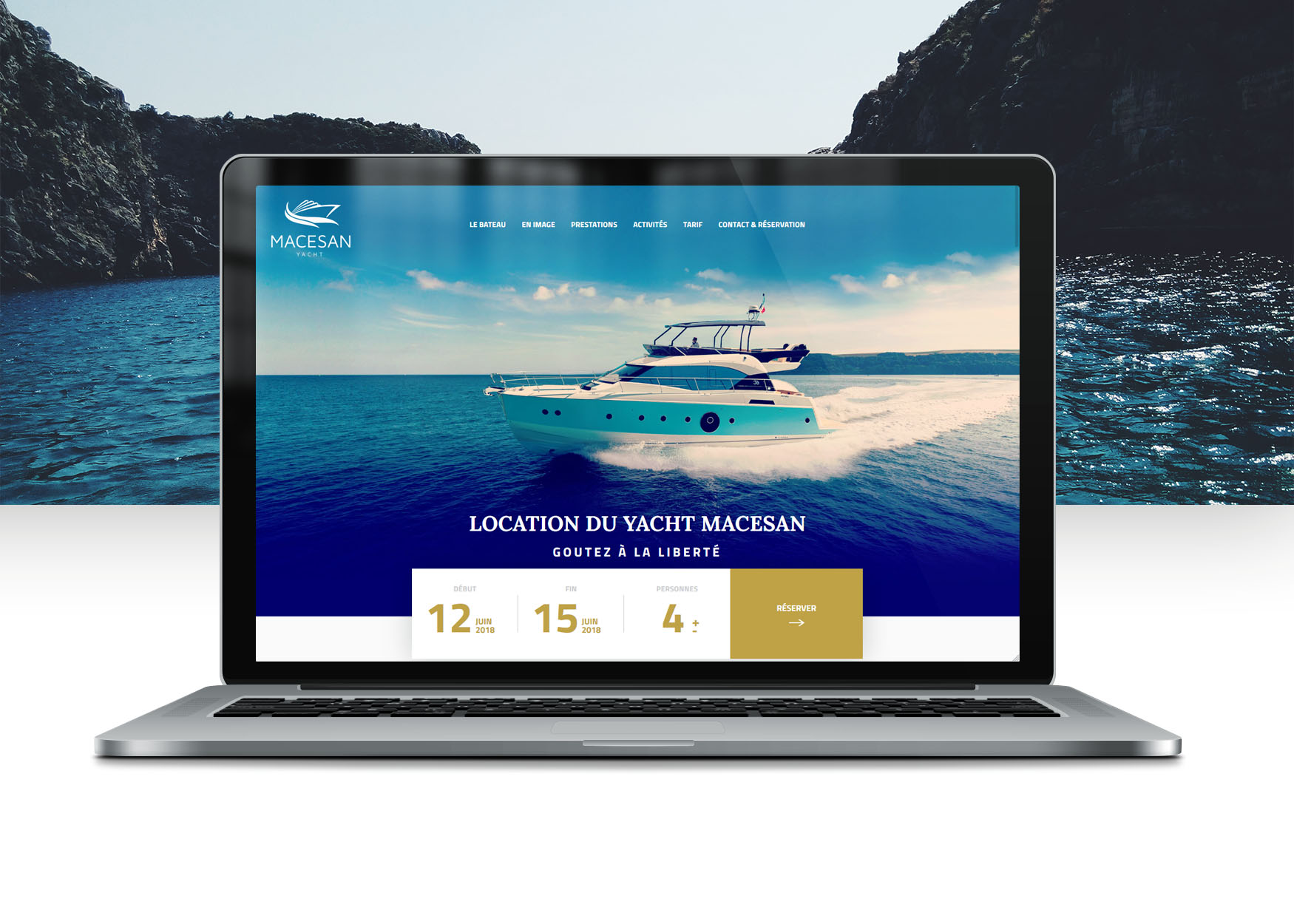 Conception site internet yacht macesan